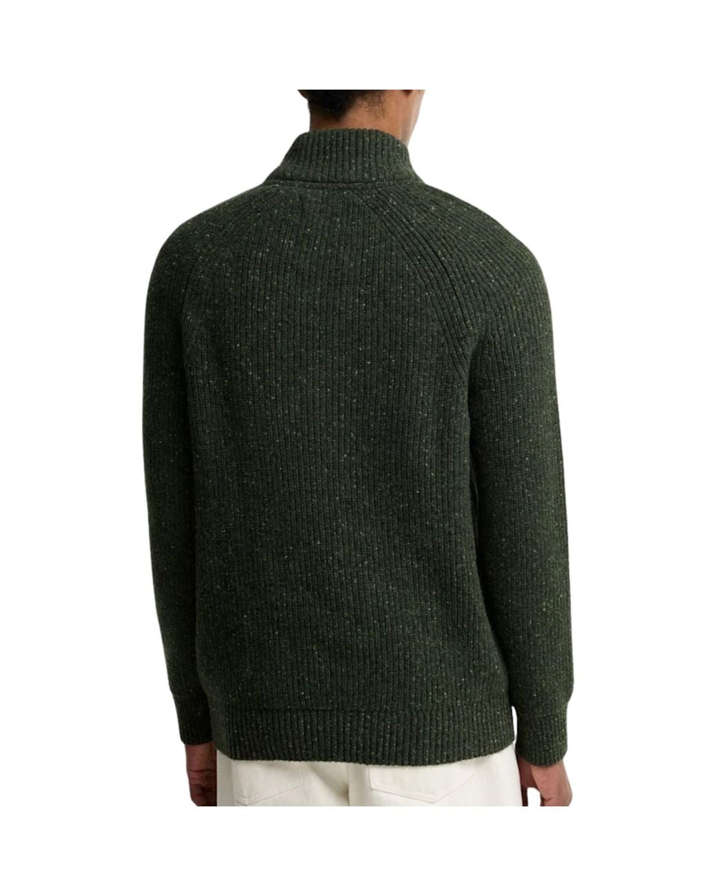 Barbour Green Fleck Half Zip for men