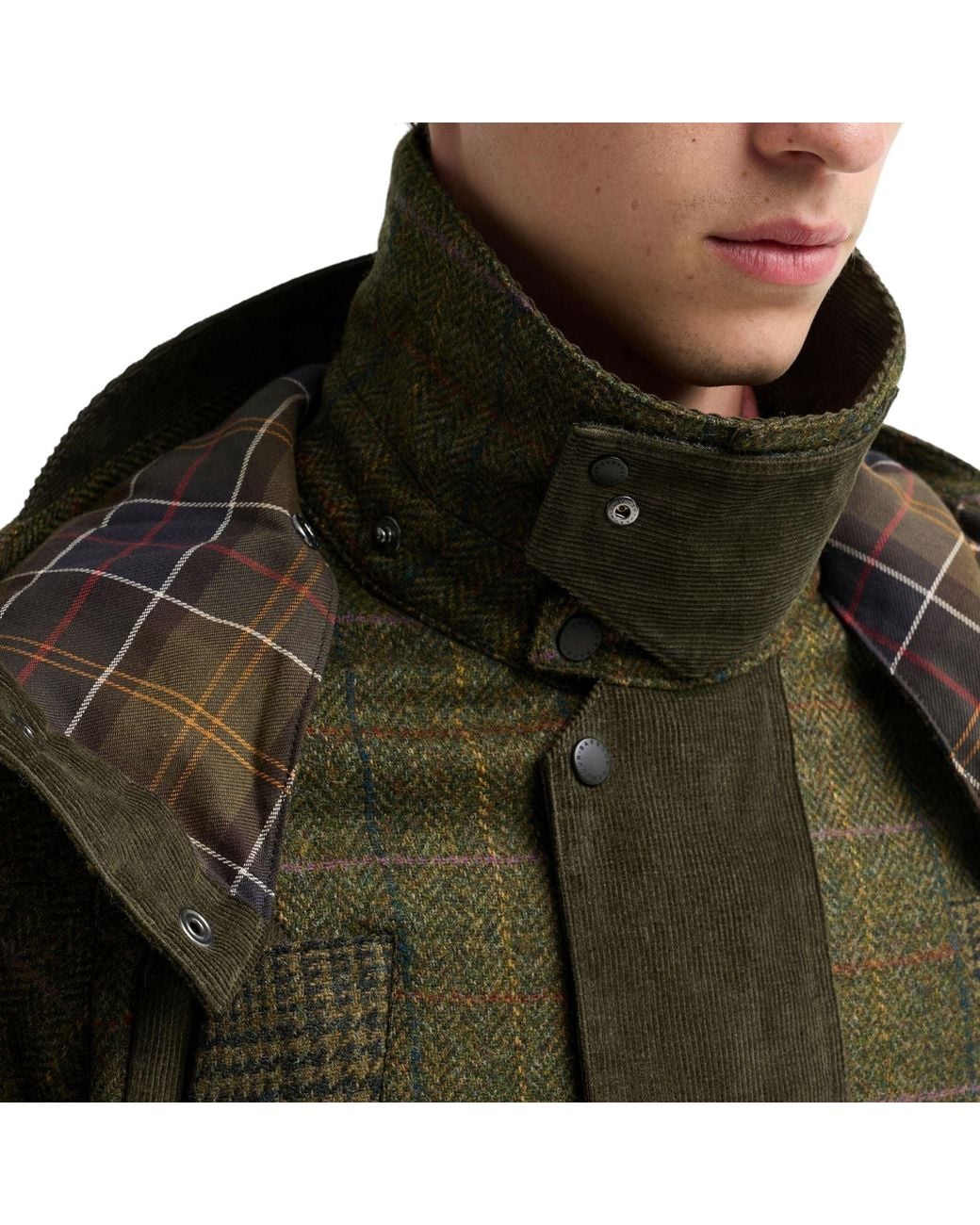 Barbour X Norbit Green Wool Jacket for men
