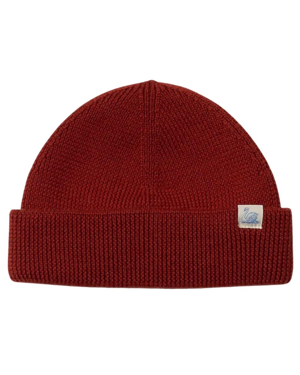 Merz B. Schwanen Red Merino Wool Watch Cap for men