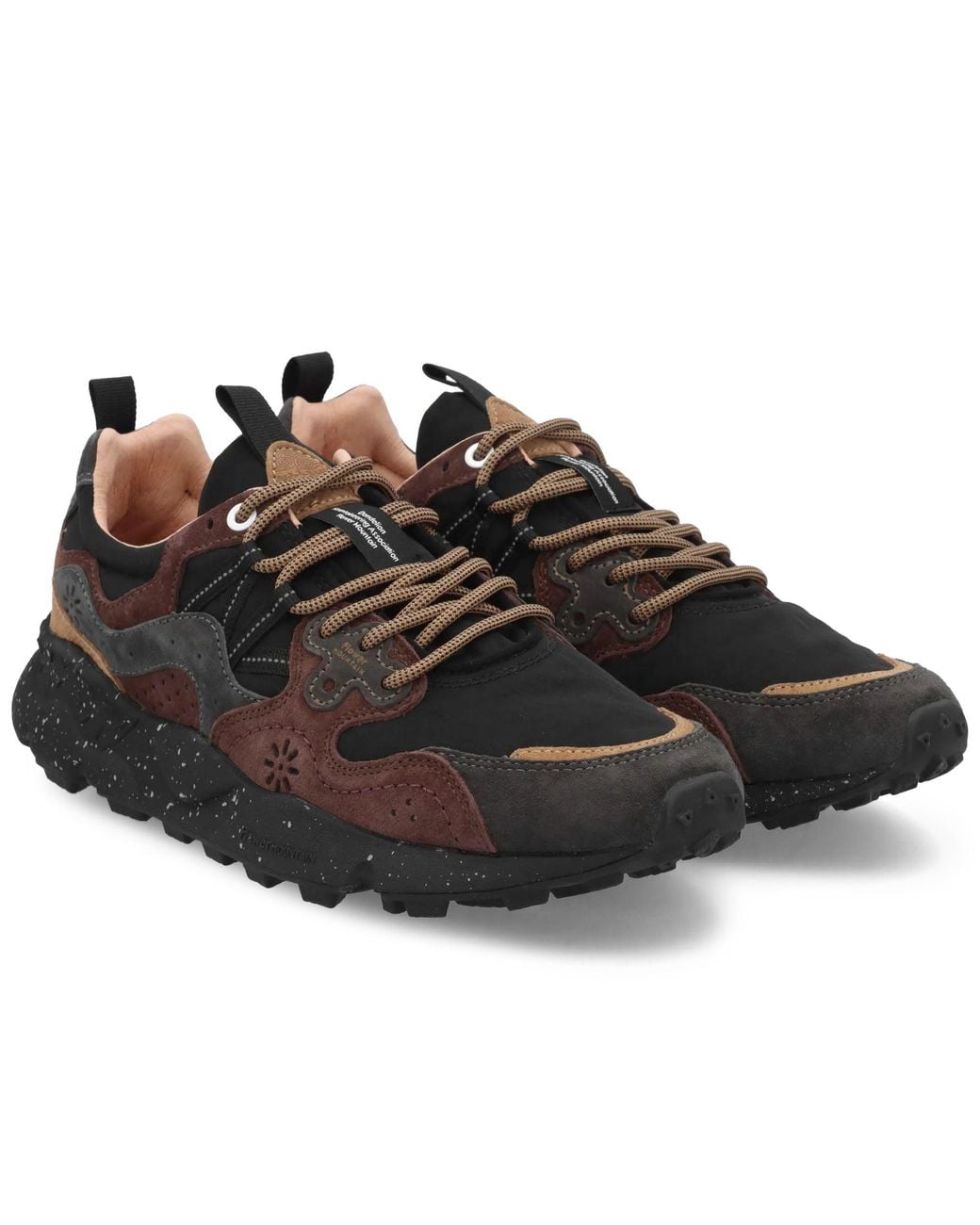 Flower Mountain Black Yamano 3 Trainers for men