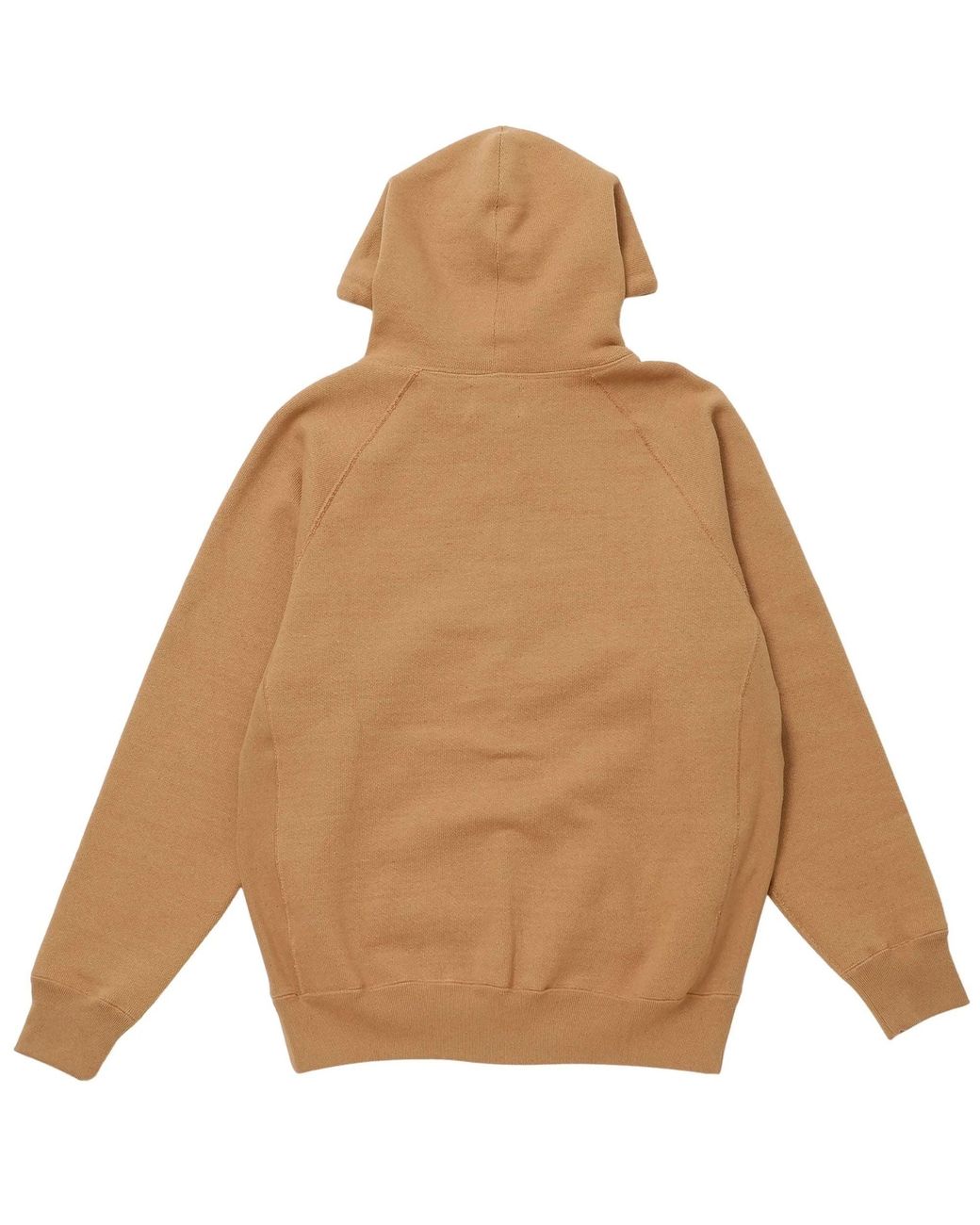 Wonder Looper Brown Double Heavyweight French Terry Foxfibre Zip Hoodie for men