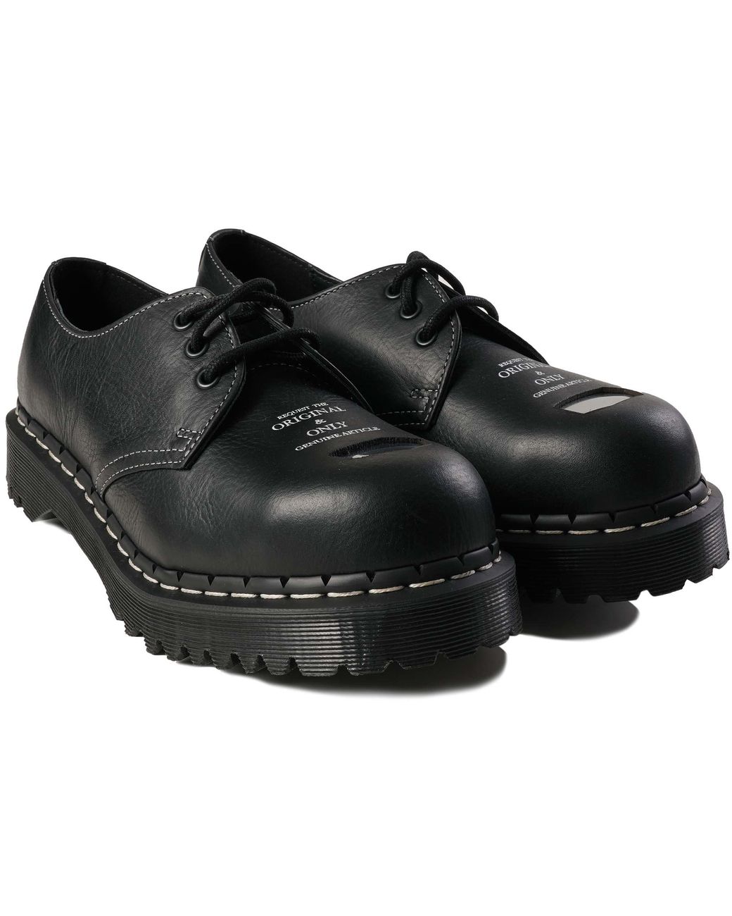 1461 Bex Made in England Toe Cap Oxford Shoes in Black | Dr