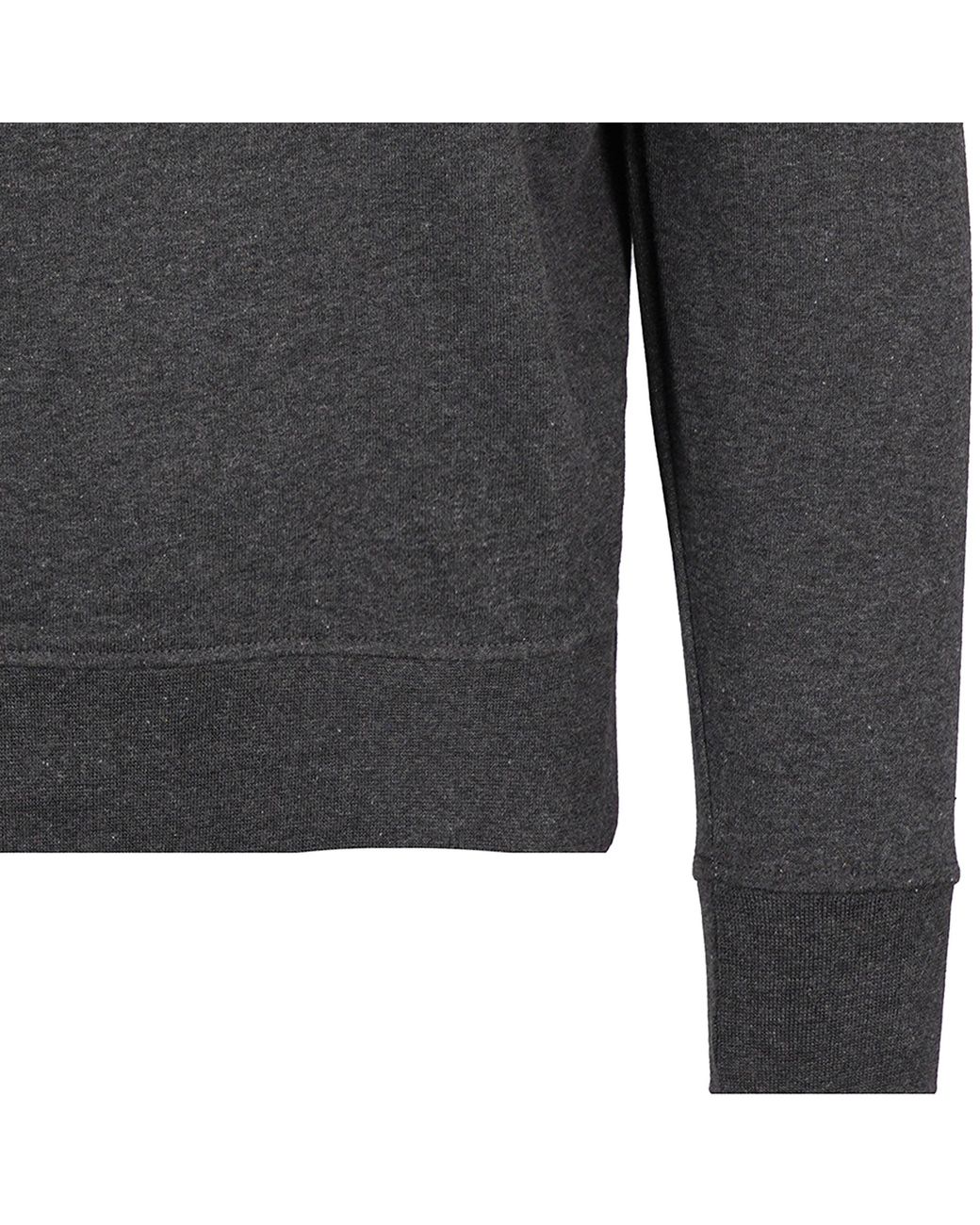 real hoxton Gray Loopback Cotton Sweatshirt for men