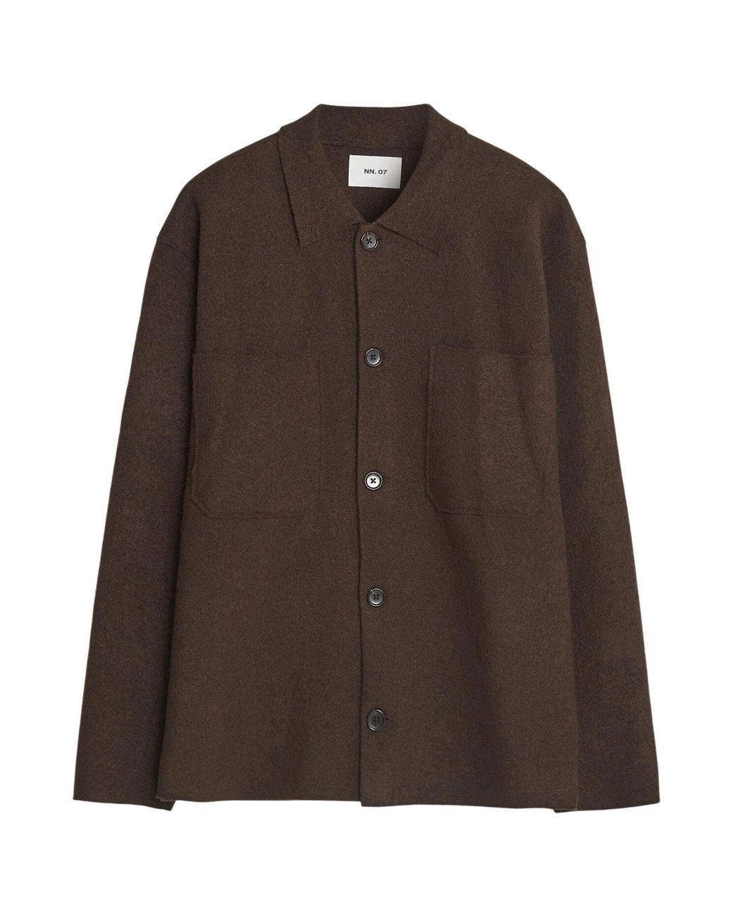 NN07 Brown Jonas Overshirt for men