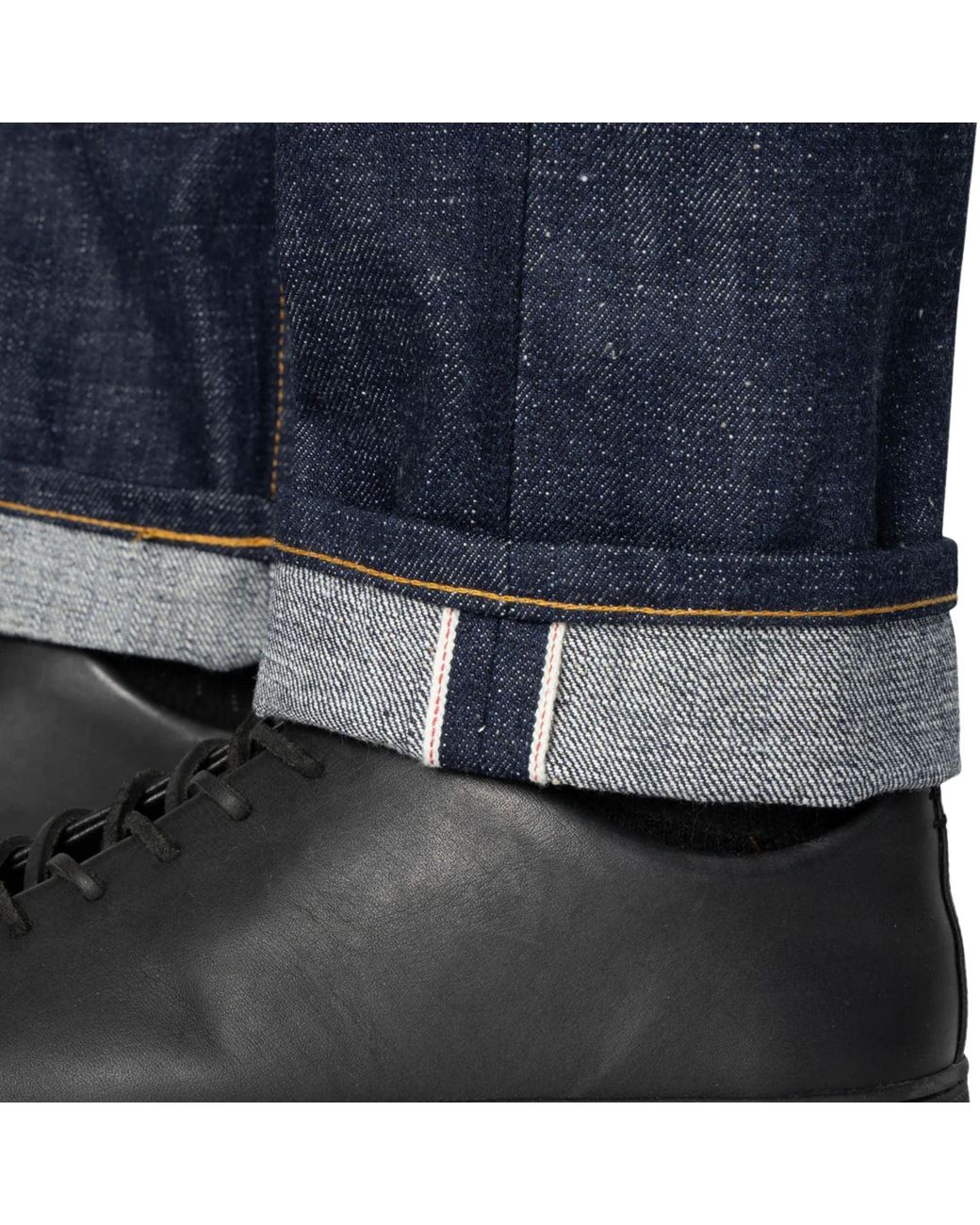 Naked & Famous Gray Weird Guy Brawler Selvedge for men