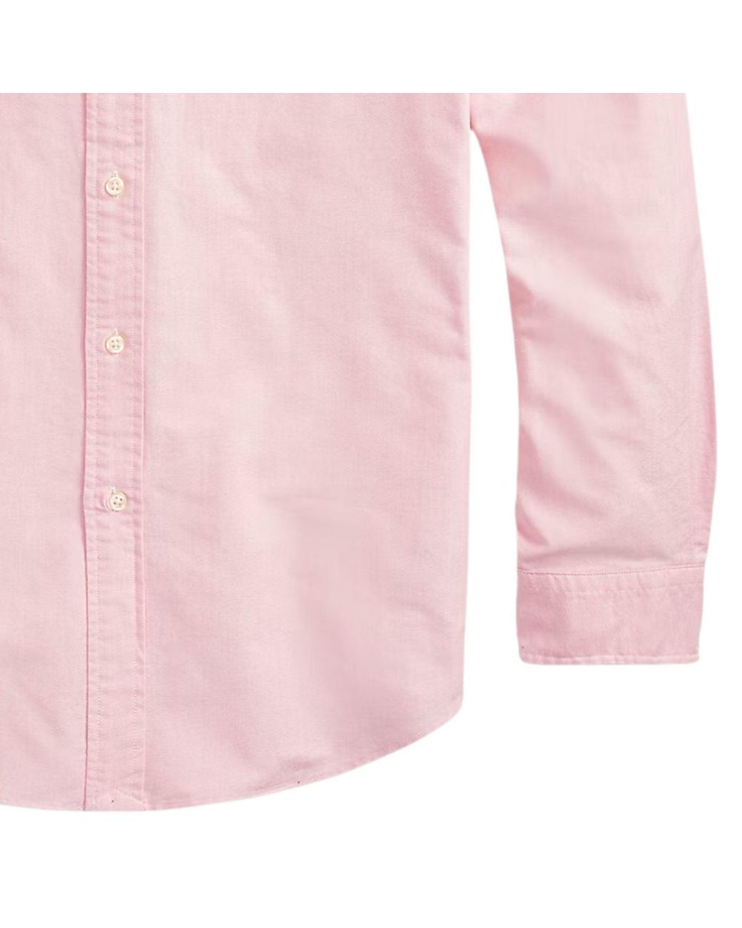 Polo Ralph Lauren Pink Custom Fit Oxford Shirt for men