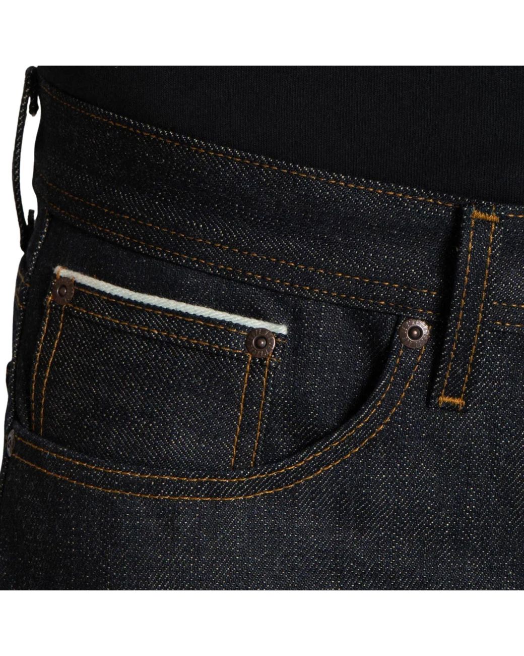Naked & Famous Gray Weird Guy Harionago Selvedge for men