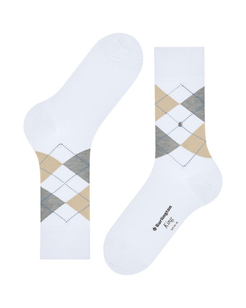 Burlington White King Socks for men