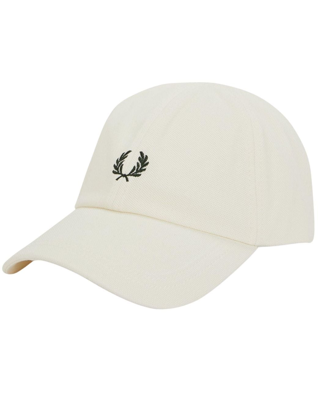 Fred Perry White Classic Piqué Cap for men