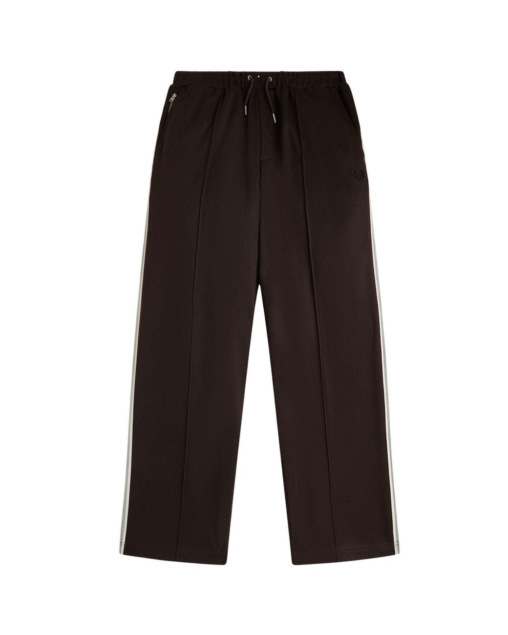 Fred Perry Black Tennis Net Tape Track Pant for men