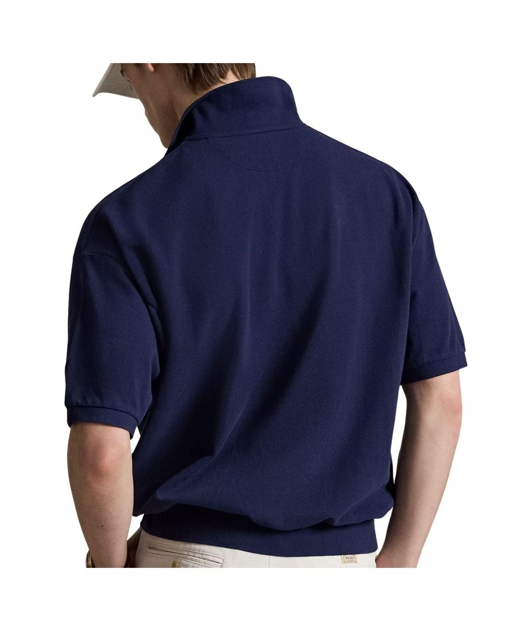 Polo Ralph Lauren Blue Relaxed Fit Mesh Polo Shirt for men