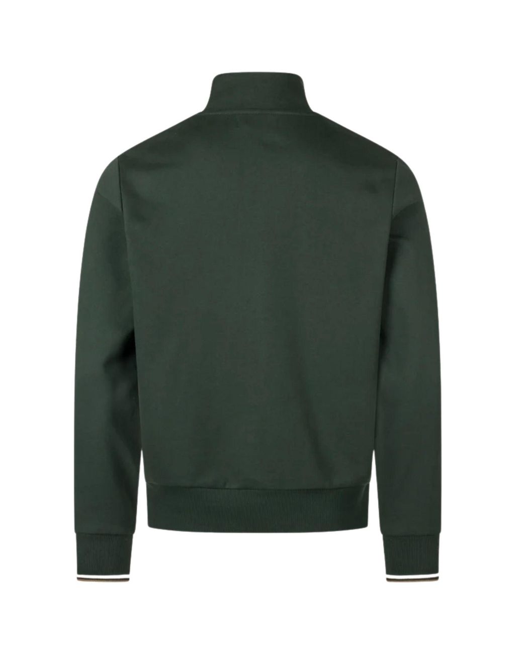 Fred Perry Green Zip Through Sweatshirt for men