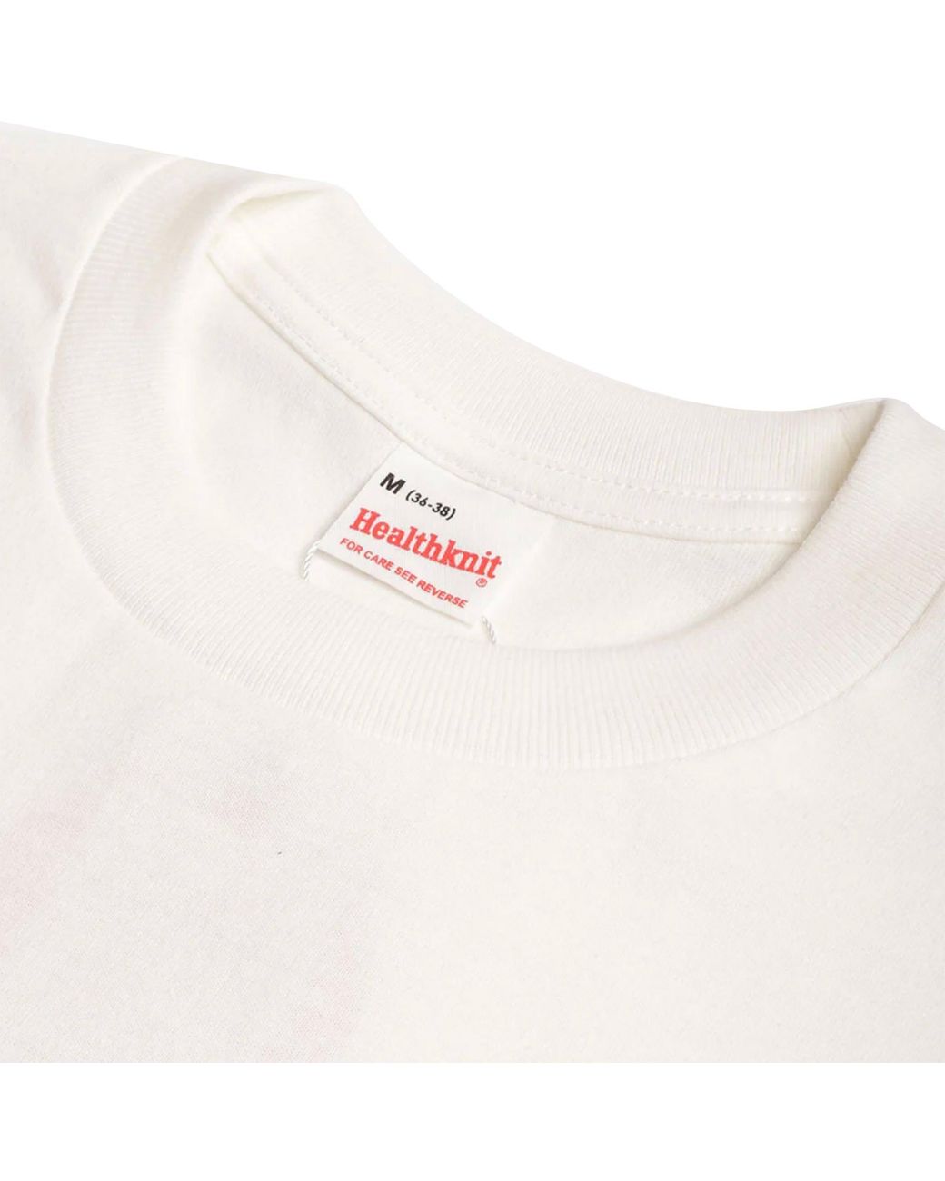 Healthknit White Open-End Dry Jersey Crewneck T-Shirt for men