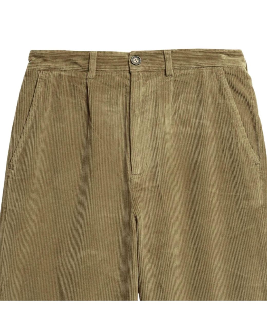 Barbour Green Stretch Cord Relaxed Fit Trouser for men