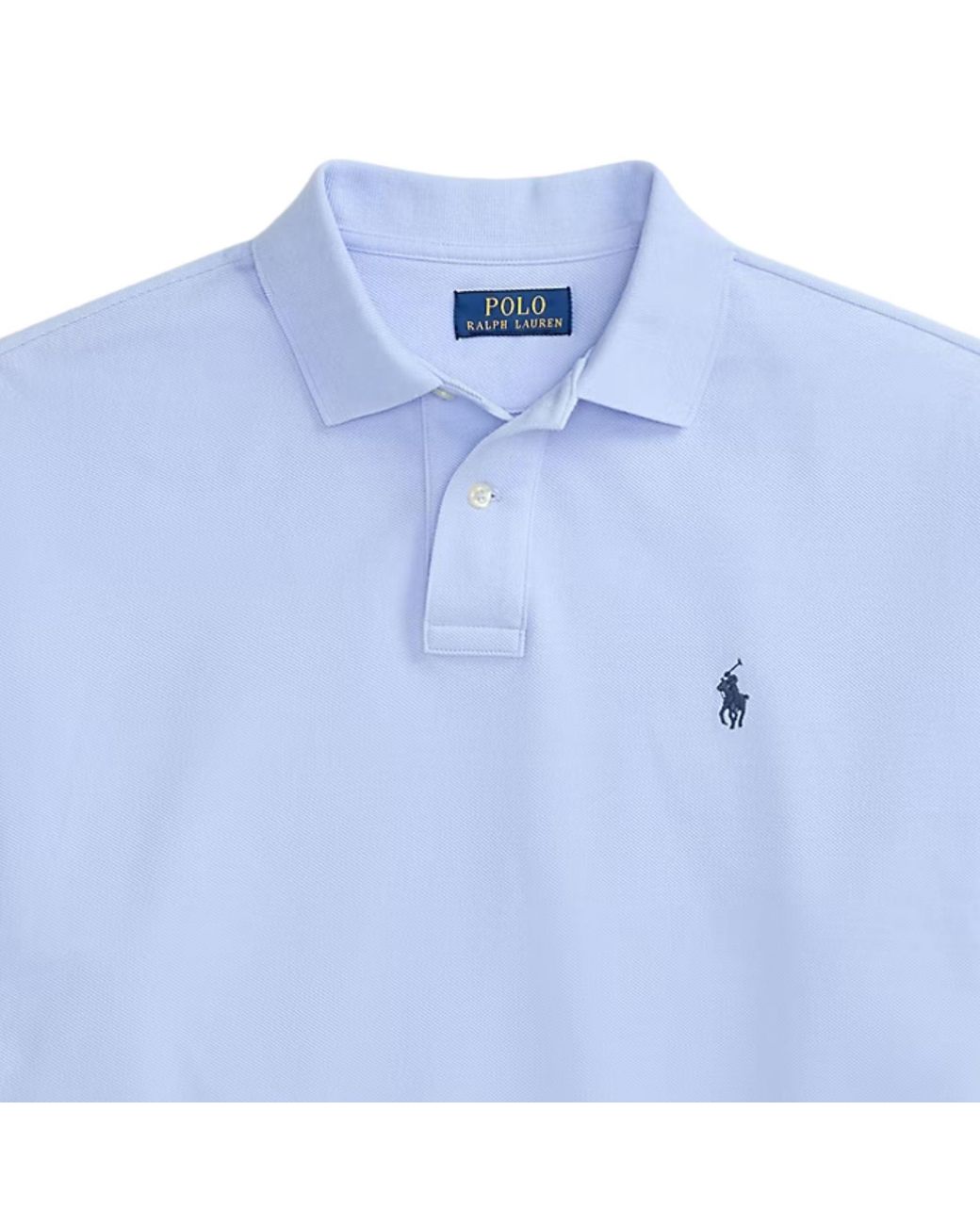 Polo Ralph Lauren Blue Relaxed Fit Mesh Polo Shirt for men