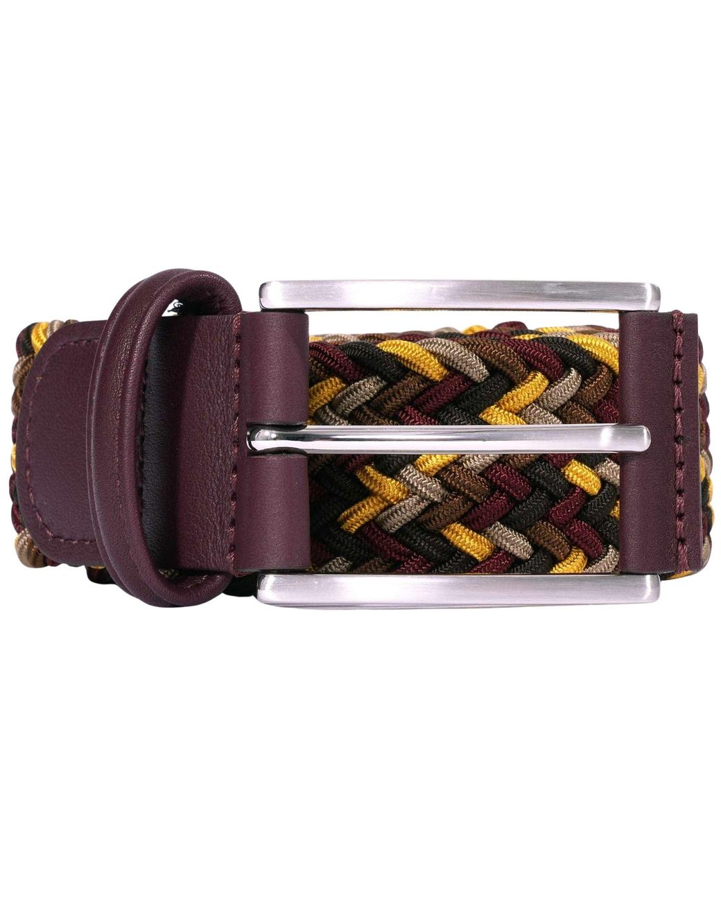 Andersons Purple Woven Belt for men