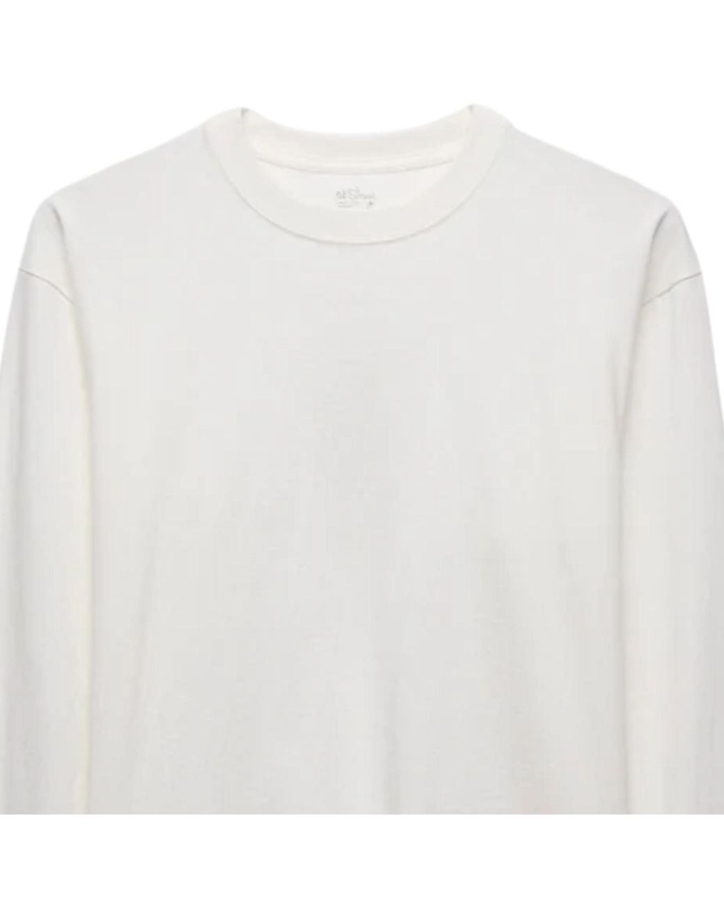 Orslow White Long Sleeve Just T-Shirt for men