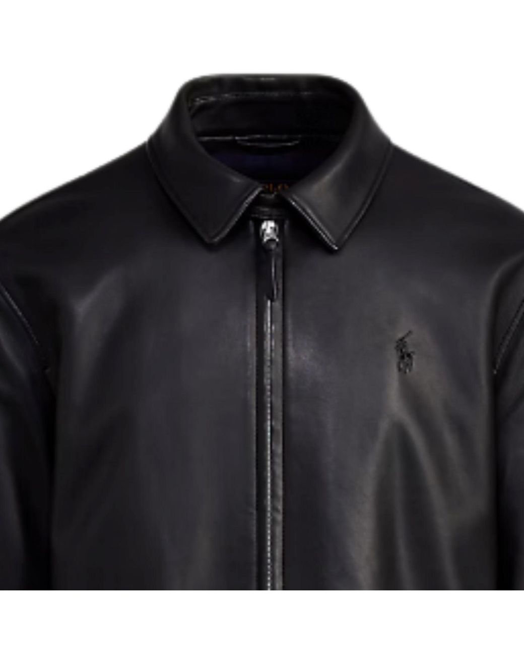 Polo Ralph Lauren Black The Bayville Leather Jacket for men