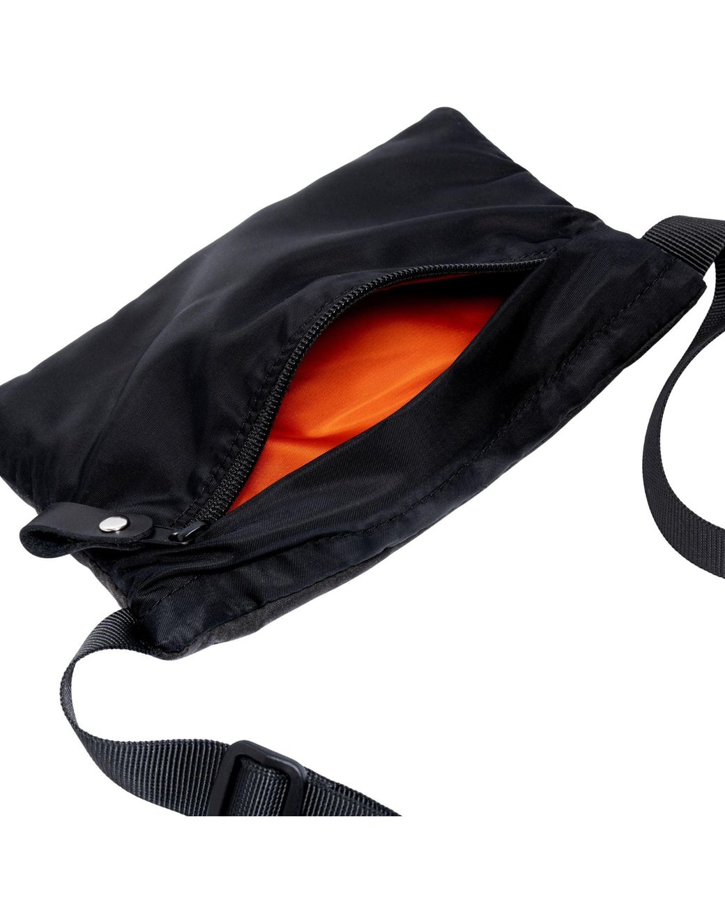 MINNESSAK Black Neck Tie B Bag for men