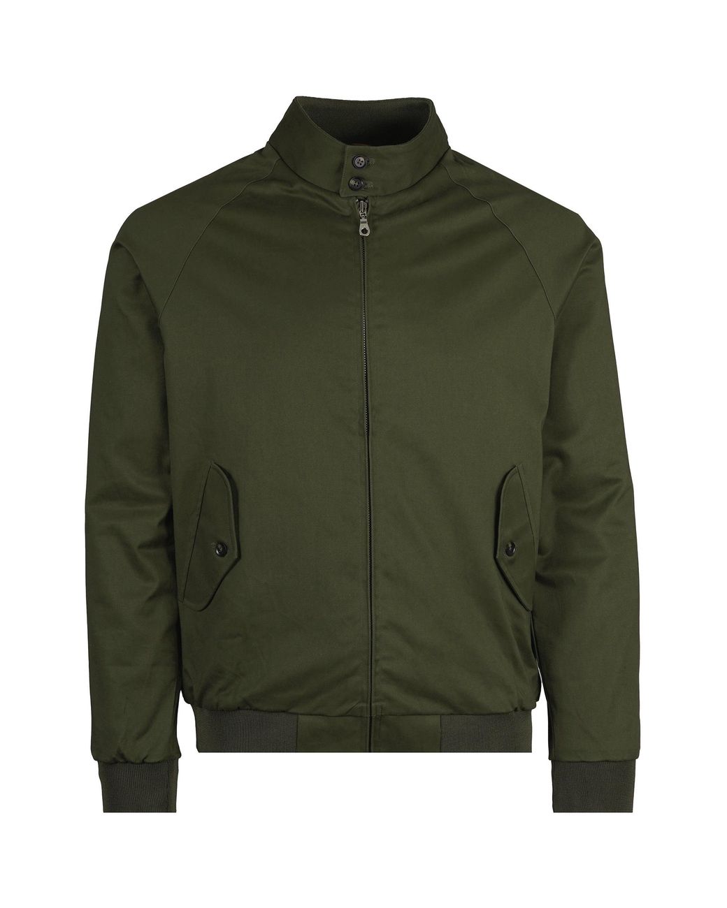 real hoxton Green Harrington Jacket for men