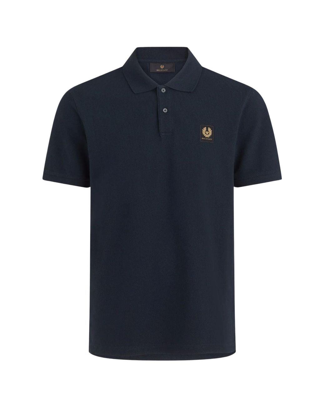 Belstaff Blue Short Sleeve Polo Shirt for men