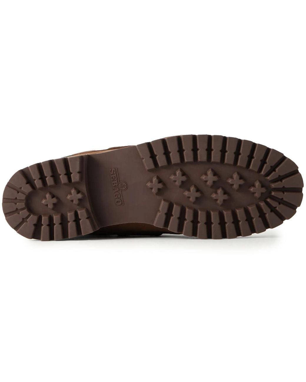 Sebago Brown Tucker Panelled Leather Boat Shoes for men