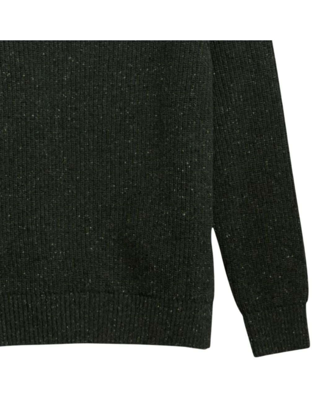Barbour Green Fleck Half Zip for men