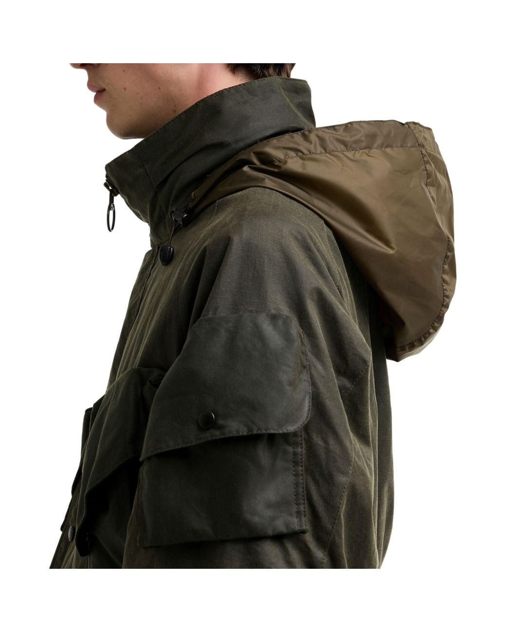 Barbour X Norbit Black Ripstop Wax Jacket for men