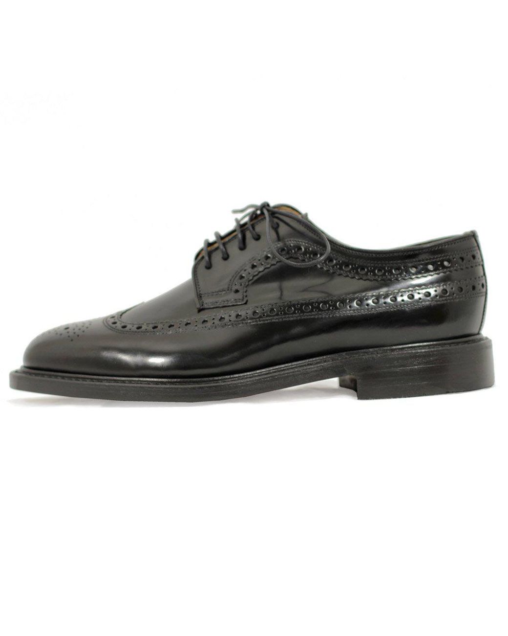 Loake Royal Black Brogue Shoe for Men | Lyst Australia