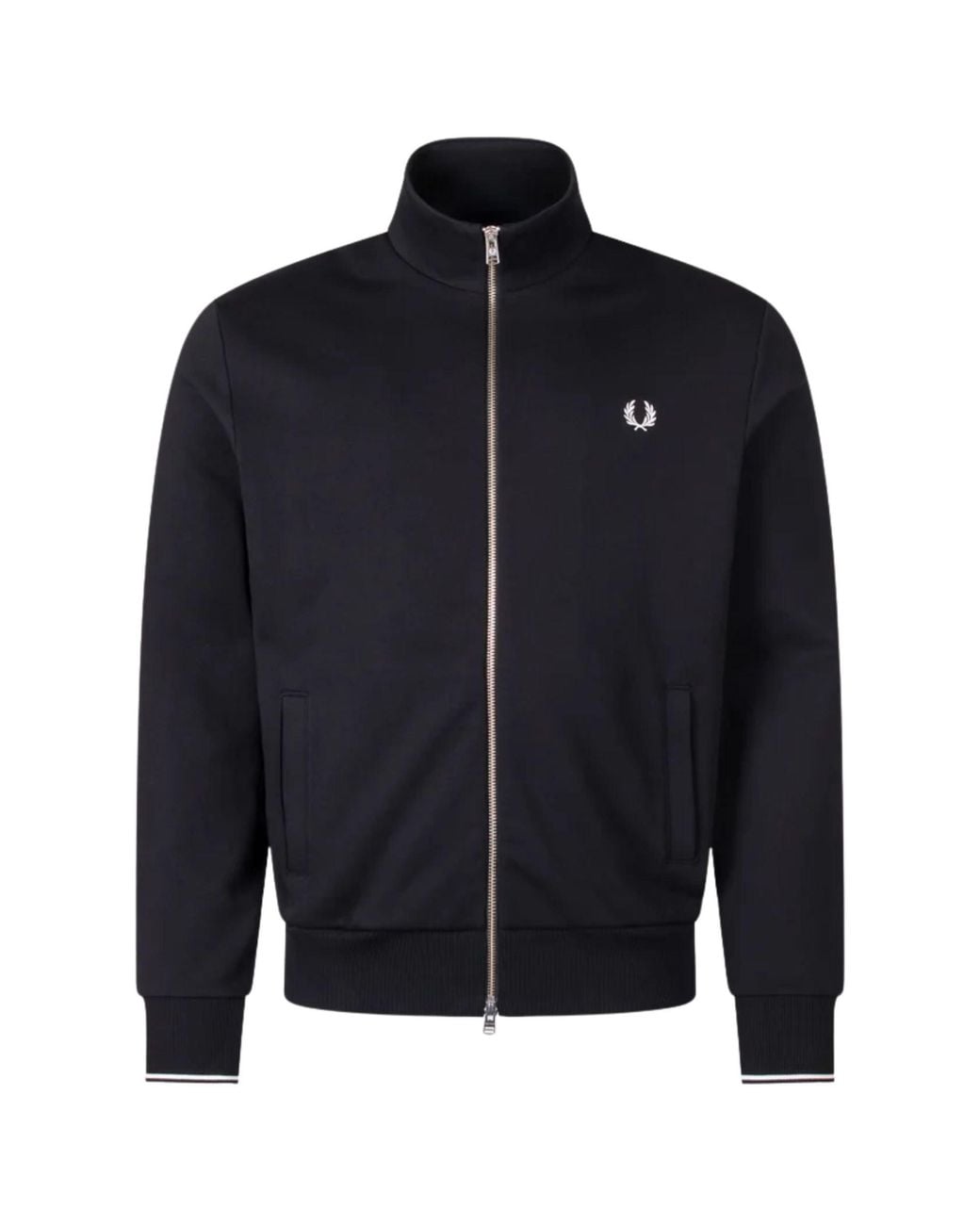 Fred Perry Blue Zip Through Sweatshirt for men