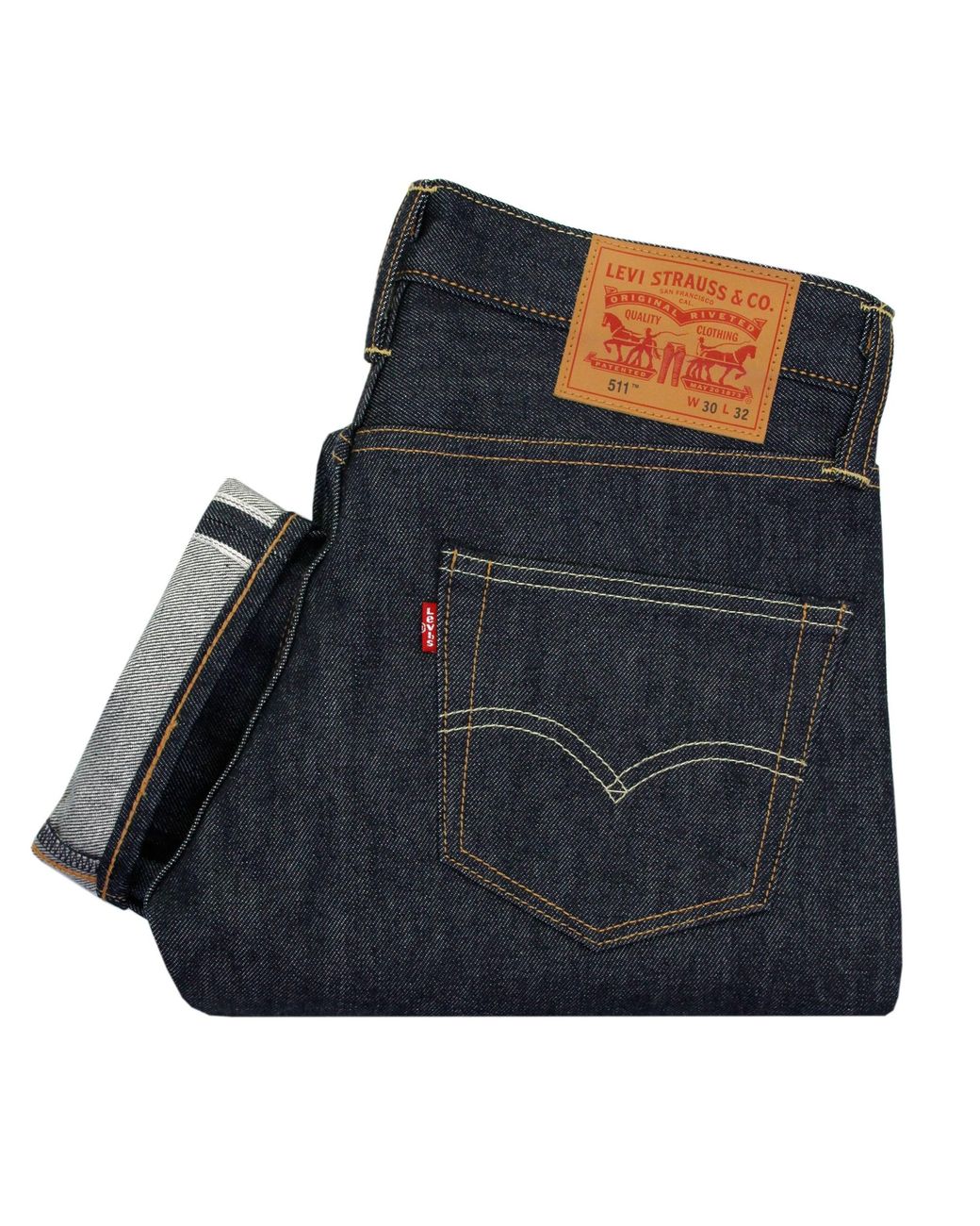 Levi's Levis 511 Urn Red Selvedge Denim Jeans for Men | Lyst Australia