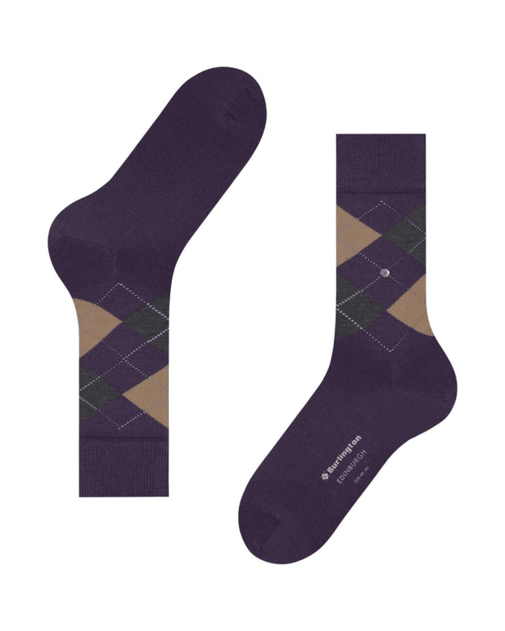 Burlington Purple Edinburgh Socks for men