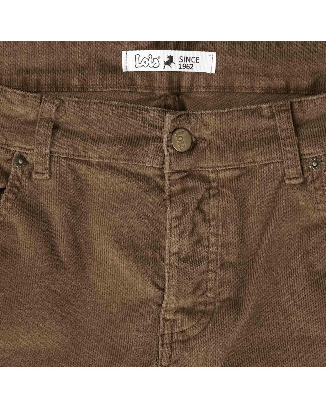 Lois Brown Sierra Thin Cord Trousers for men