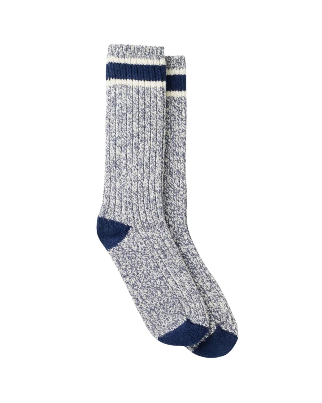 Red Wing Gray Striped Wool Ragg Crew Sock for men