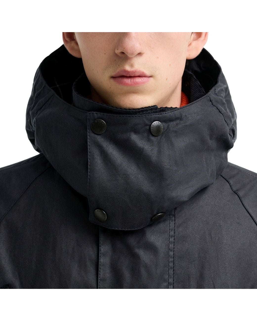 Barbour X Norbit Black Long Wax Jacket for men