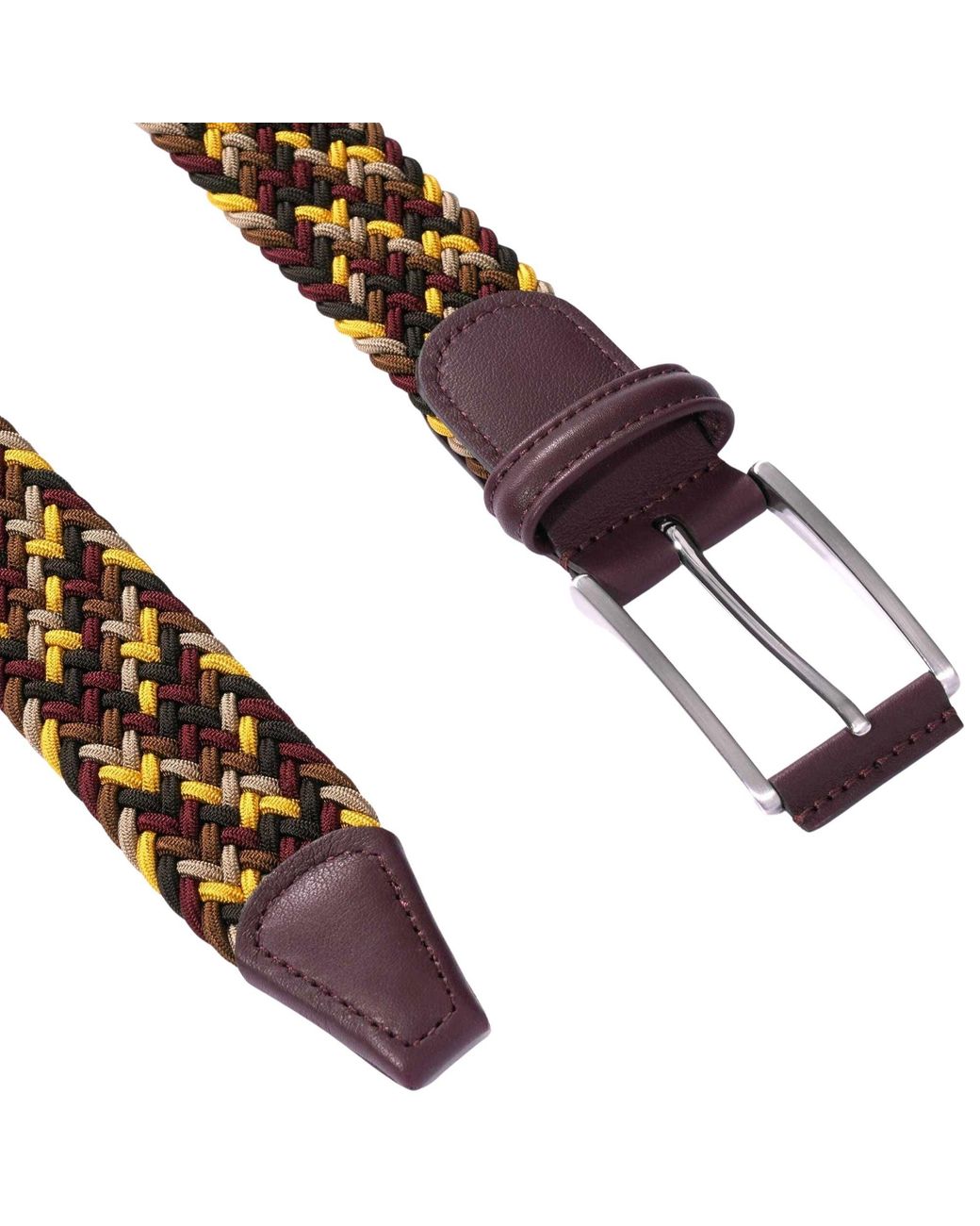 Andersons Purple Woven Belt for men