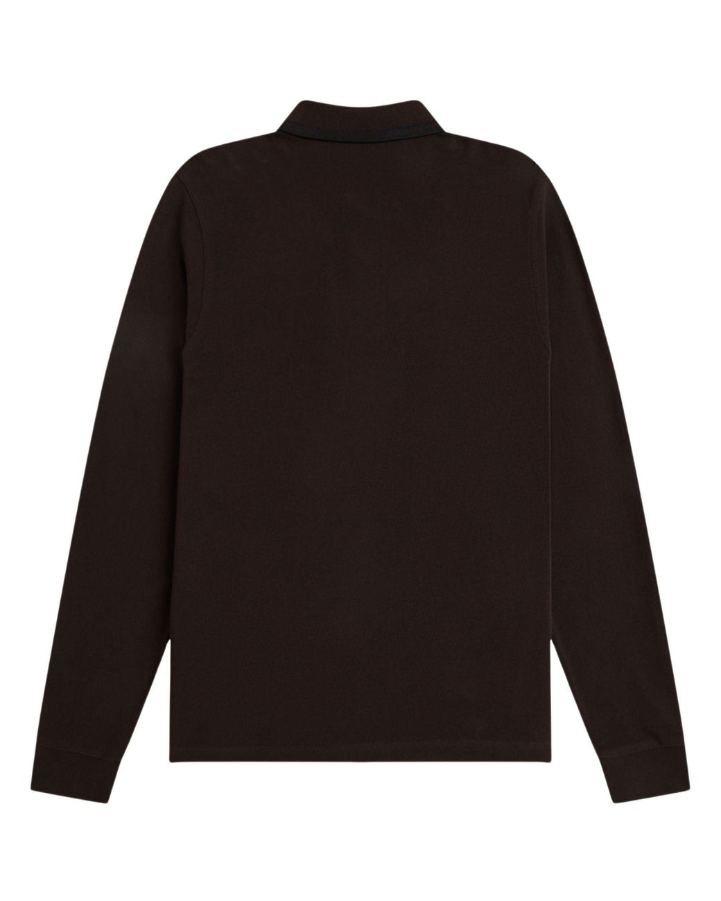 Fred Perry Black Long Sleeve Tipped Shirt for men