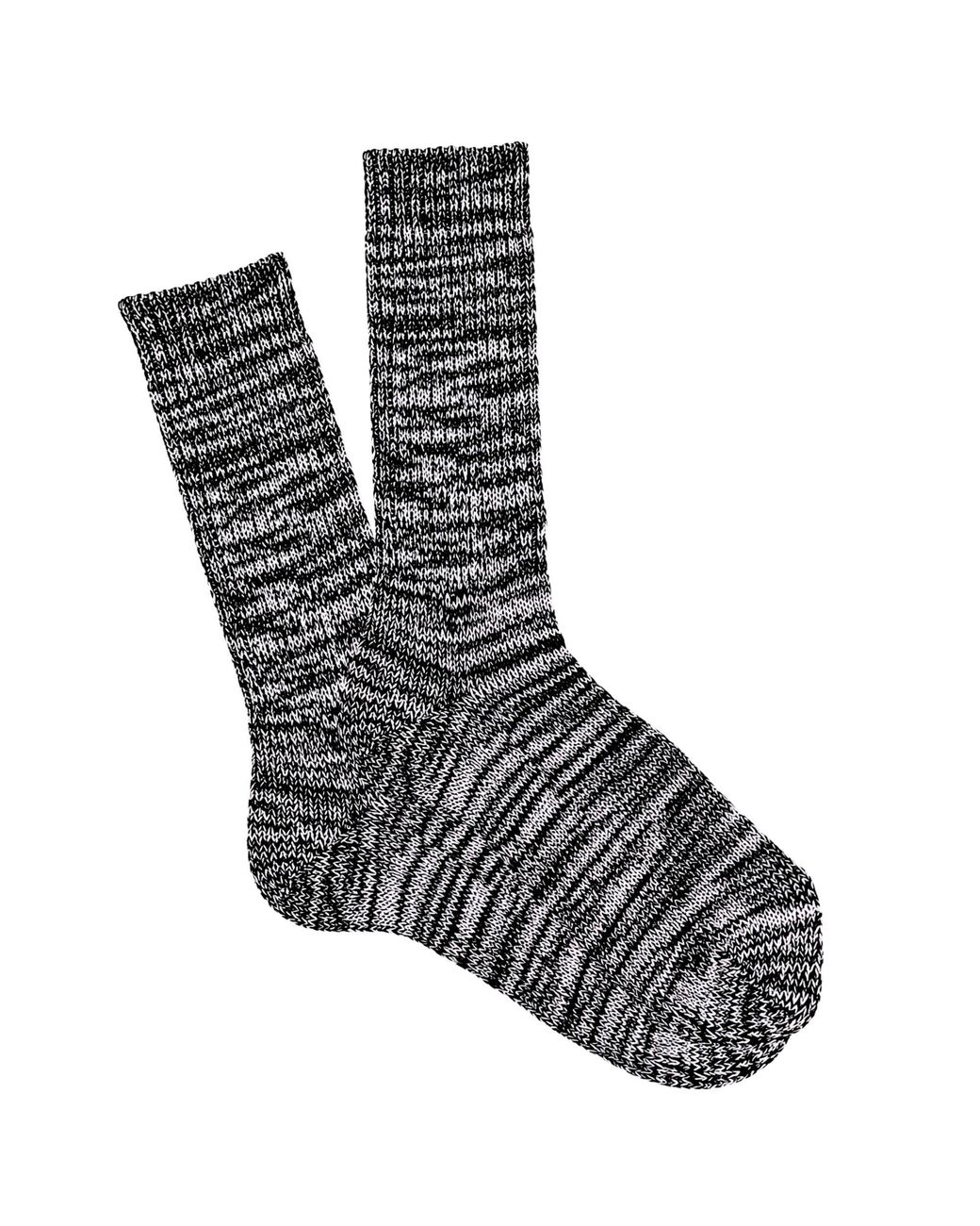 Anonymous Ism Black 5 Colour Mix Crew Sock for men