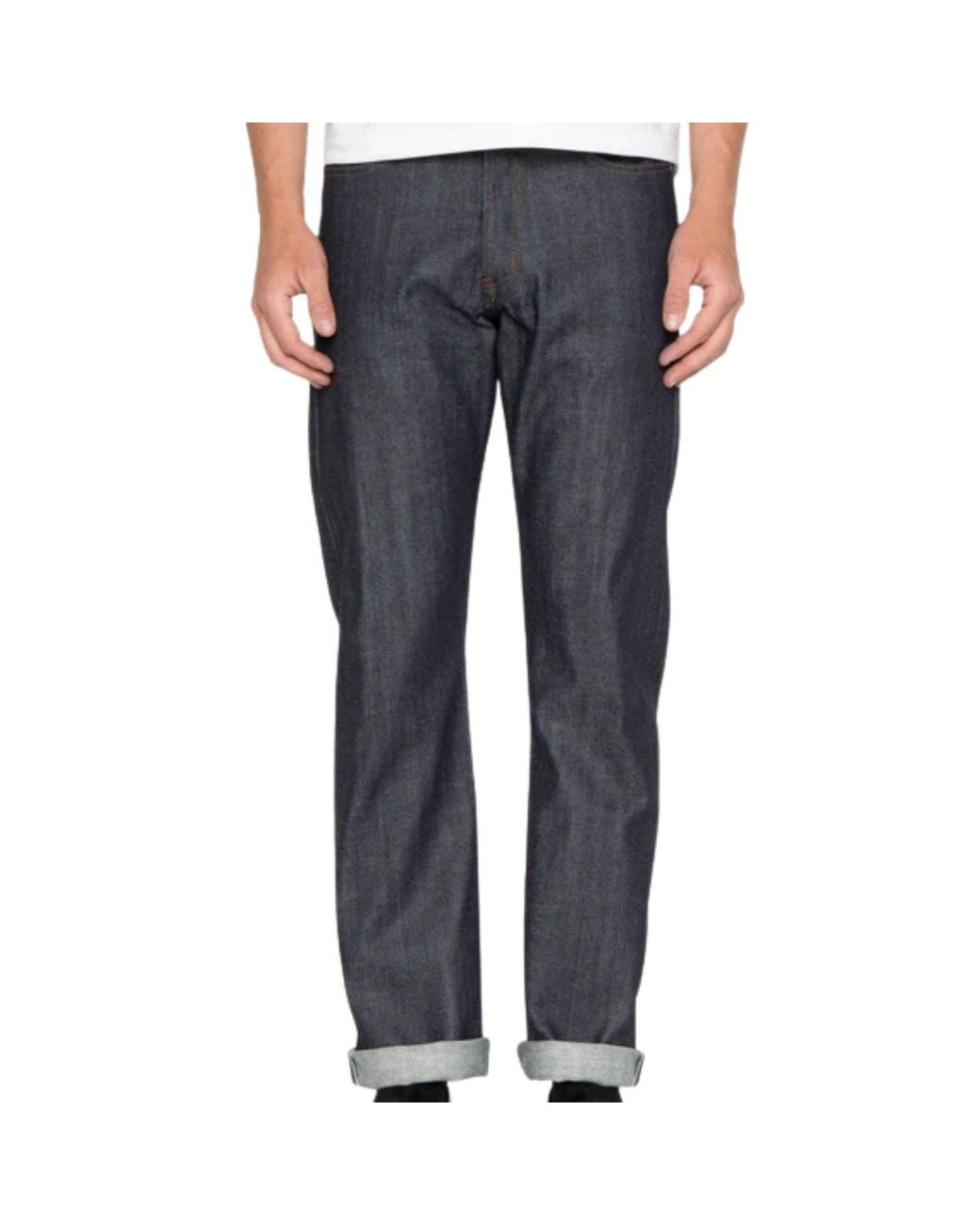 Naked & Famous Black True Guy Stretch Selvedge for men