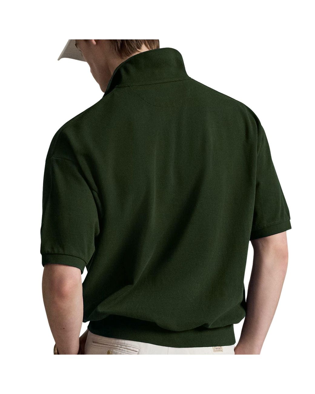 Polo Ralph Lauren Green Relaxed Fit Mesh Polo Shirt for men