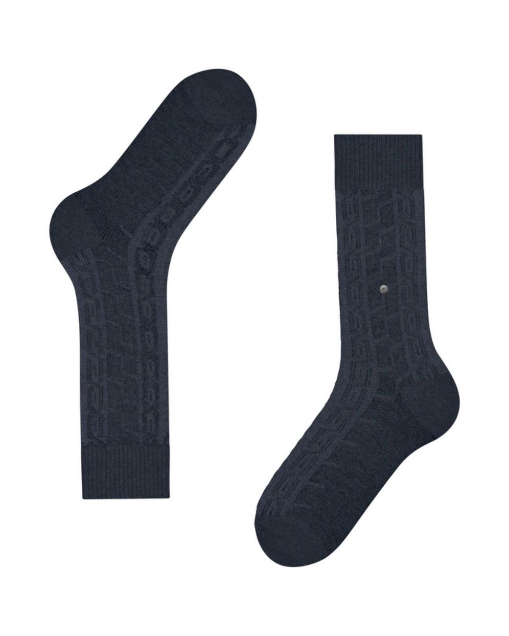 Burlington Blue Tweed Socks for men