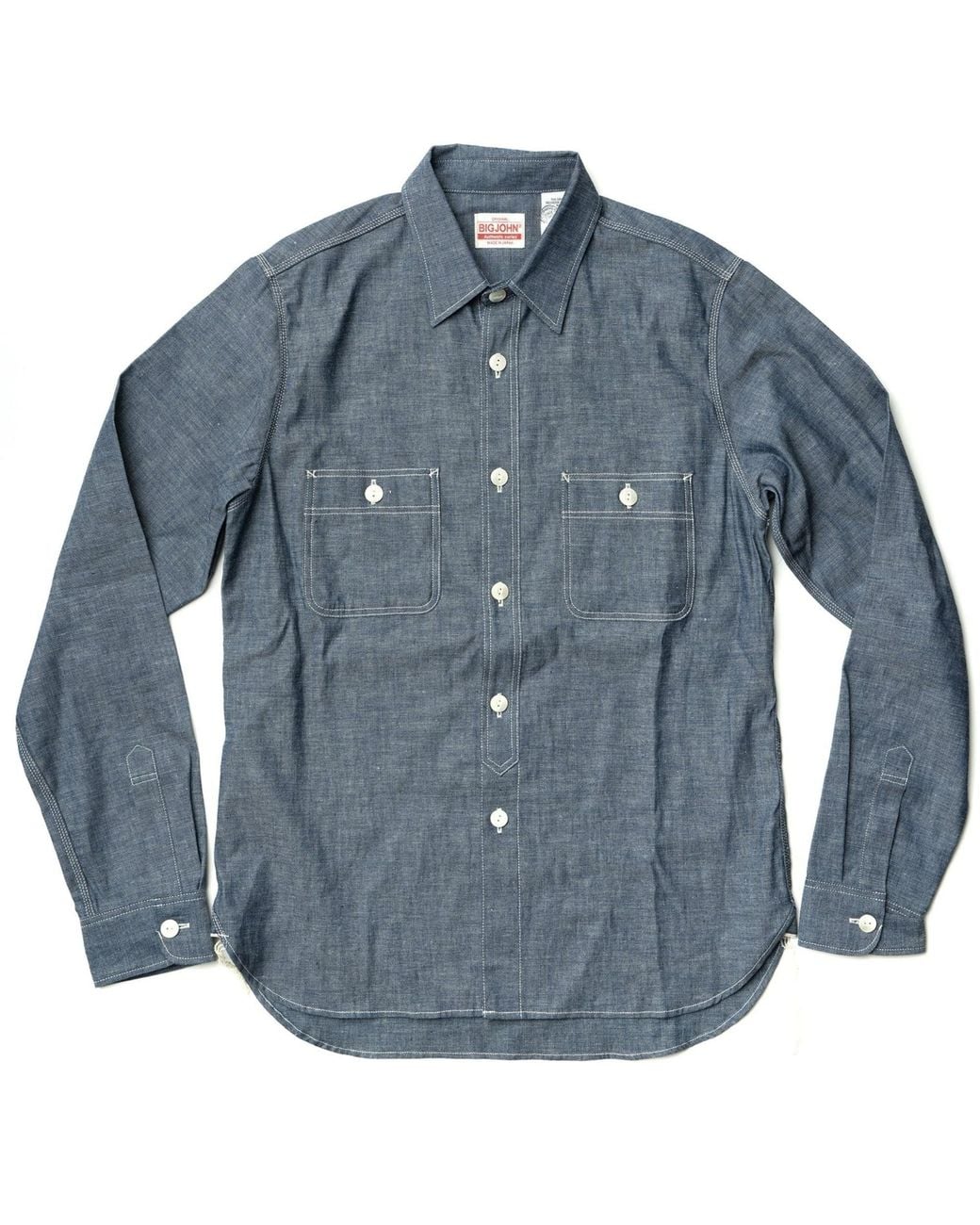 Big John Denim Blue Pullover Shirt for men