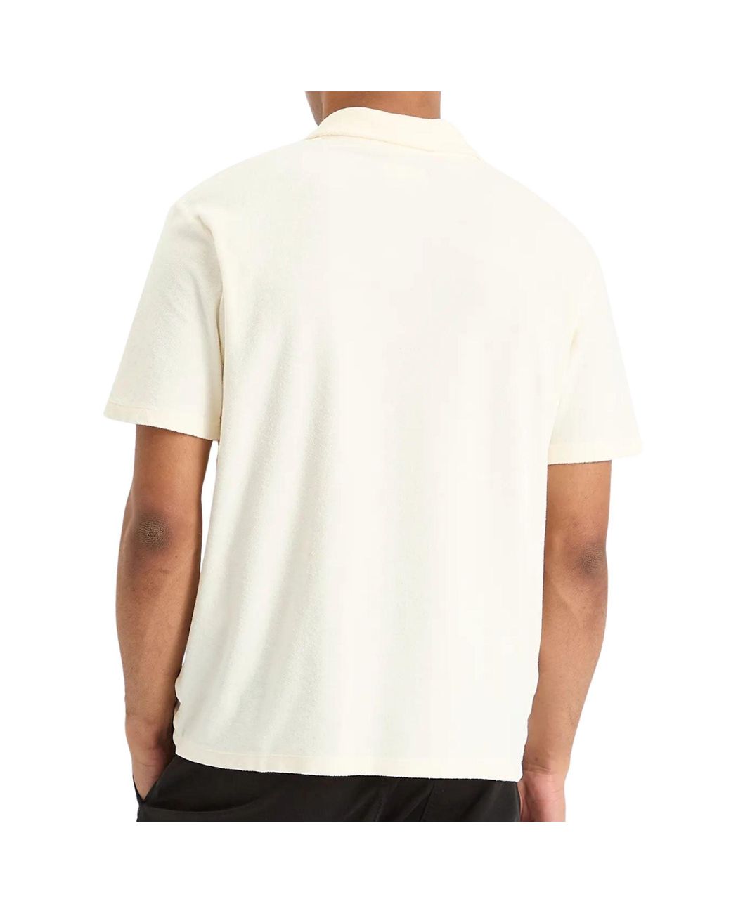 Universal Works White Newlyn Terry Polo for men