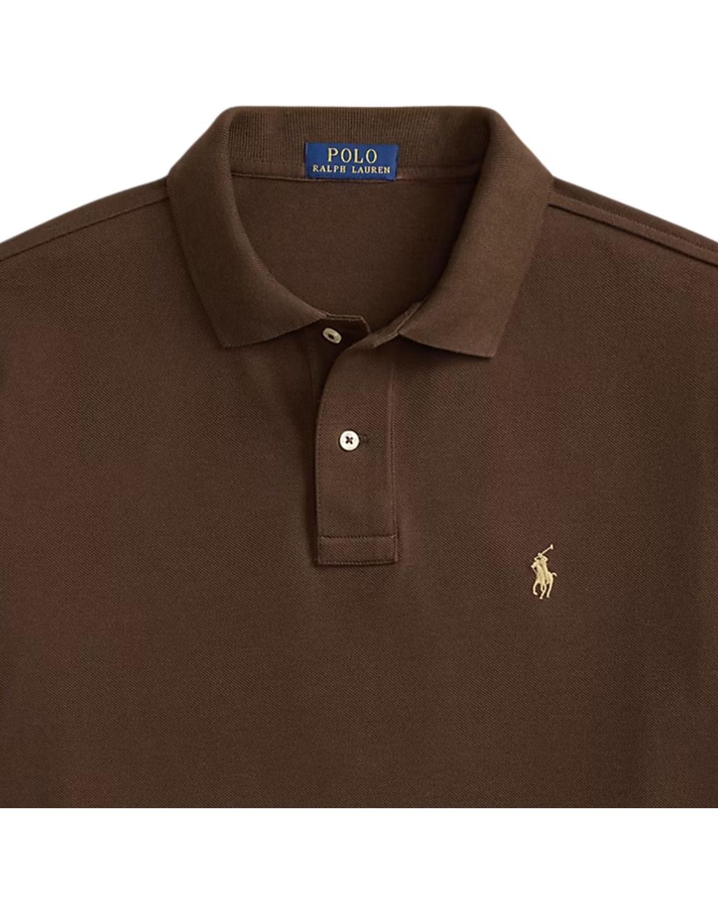 Polo Ralph Lauren Brown The Iconic Classic Fit Mesh Polo for men