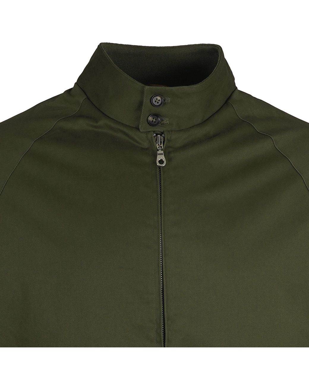 real hoxton Green Harrington Jacket for men