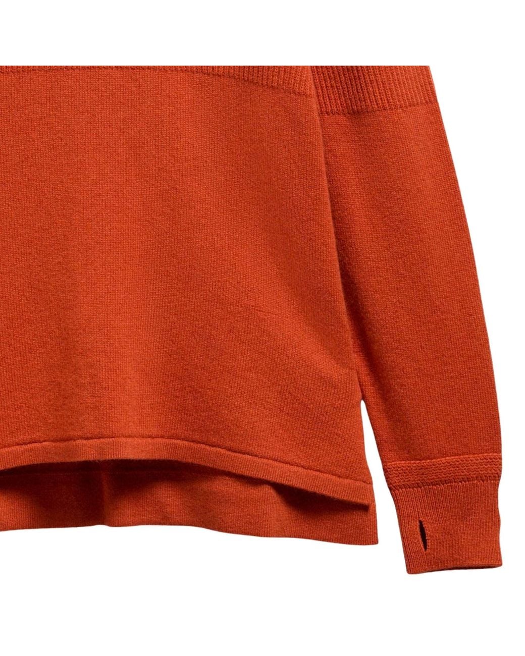 Barbour X Norbit Orange Funnel Neck Jumper for men