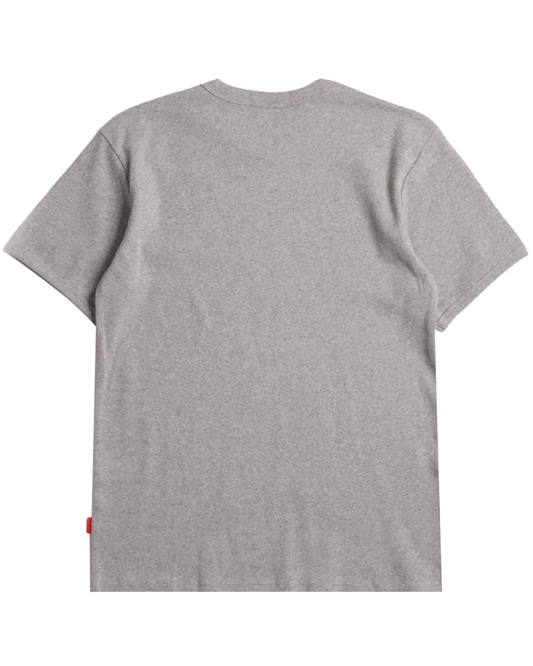Healthknit Gray Heavyweight Rib Crew T-Shirt for men