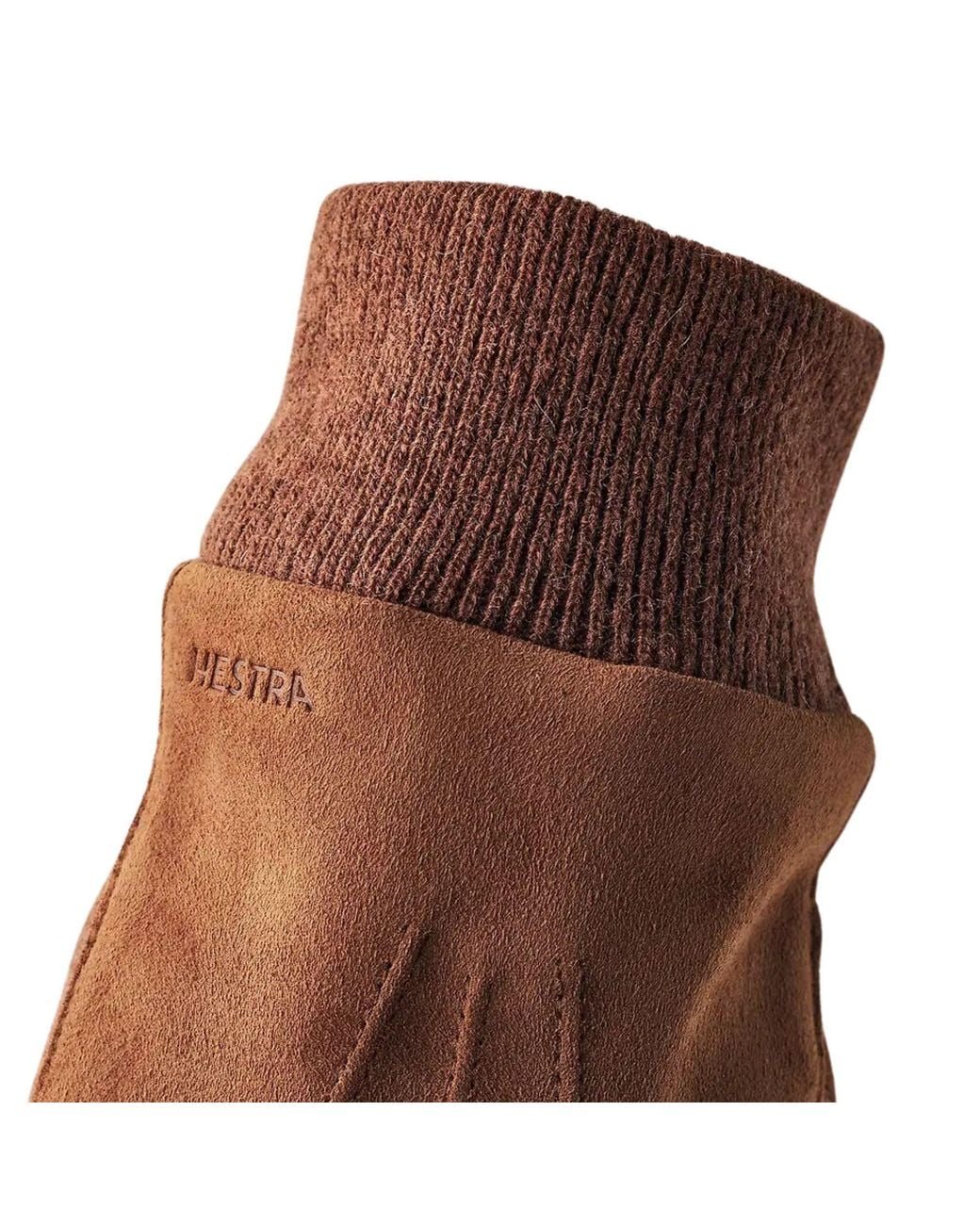 Hestra Brown Geoffrey Gloves for men
