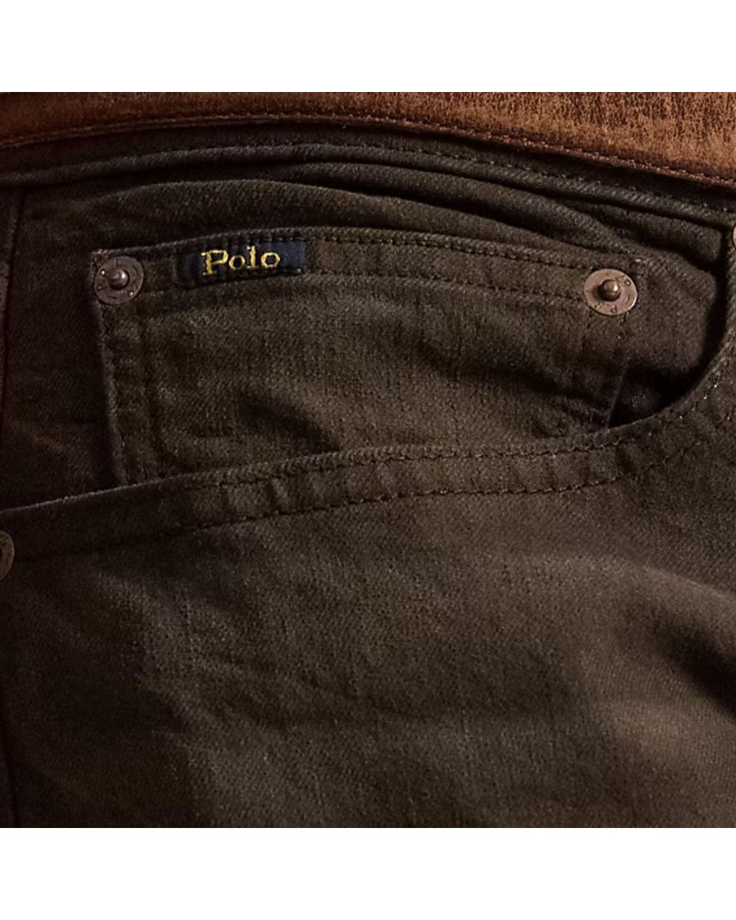Polo Ralph Lauren Brown Sullivan Slim Polo Pony Stretch Jean for men