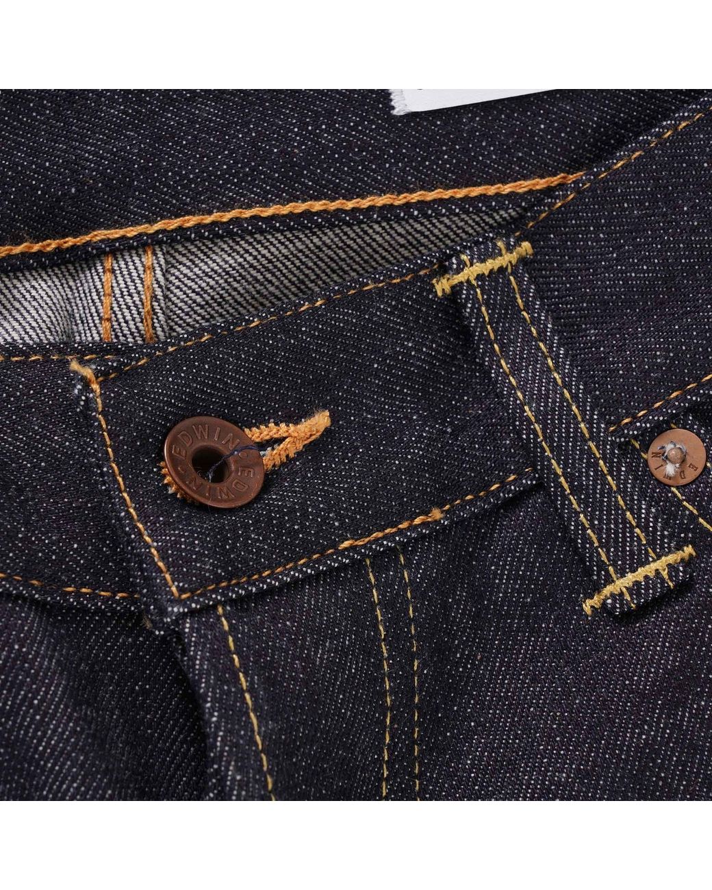 Edwin Blue Nashville Listed Selvedge Denim for men